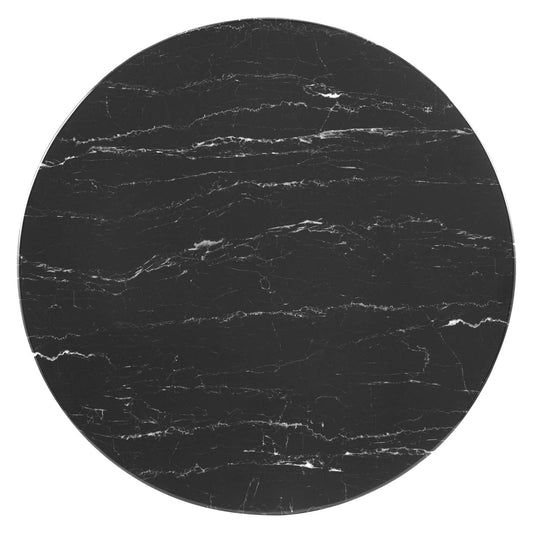 Lippa 36" Round Faux Marble Coffee Table by Modway