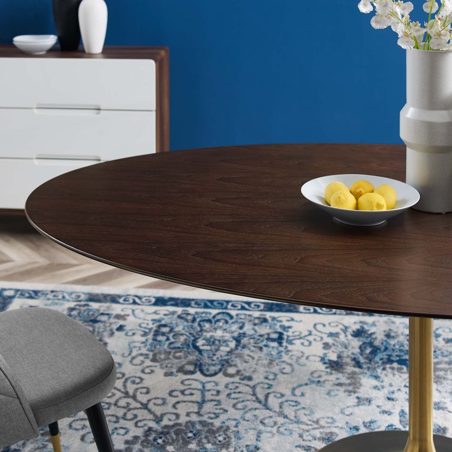 Lippa 78" Oval Wood Dining Table by Modway
