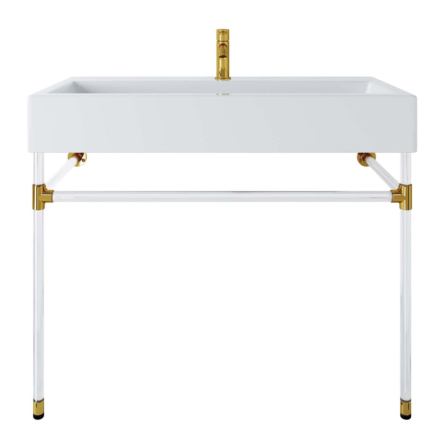 Redeem 40" Acrylic Wall-Mount Bathroom Vanity by Modway