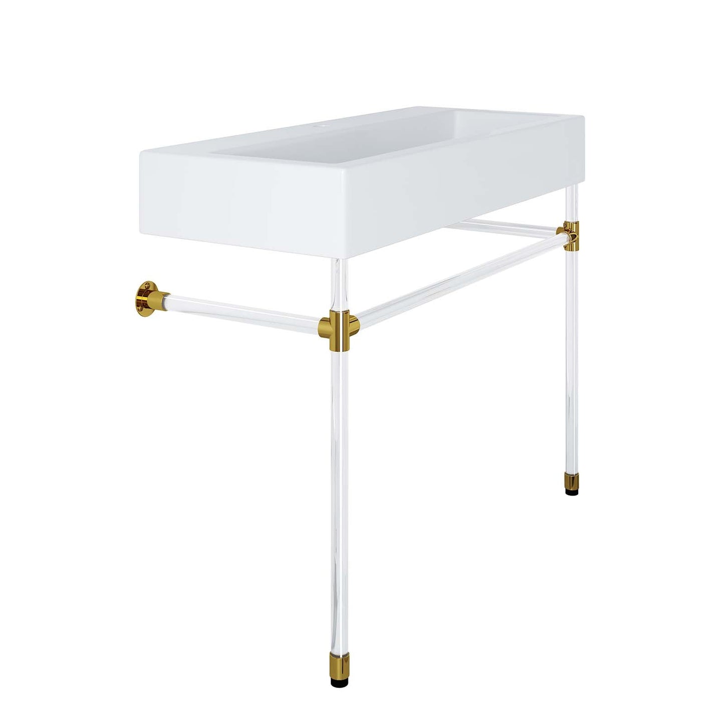 Redeem 40" Acrylic Wall-Mount Bathroom Vanity by Modway