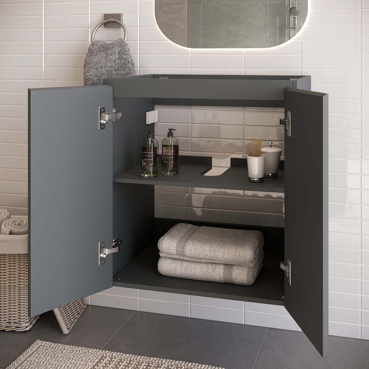 Bryn 24" Wall-Mount Bathroom Vanity (Sink Basin Not Included) by Modway