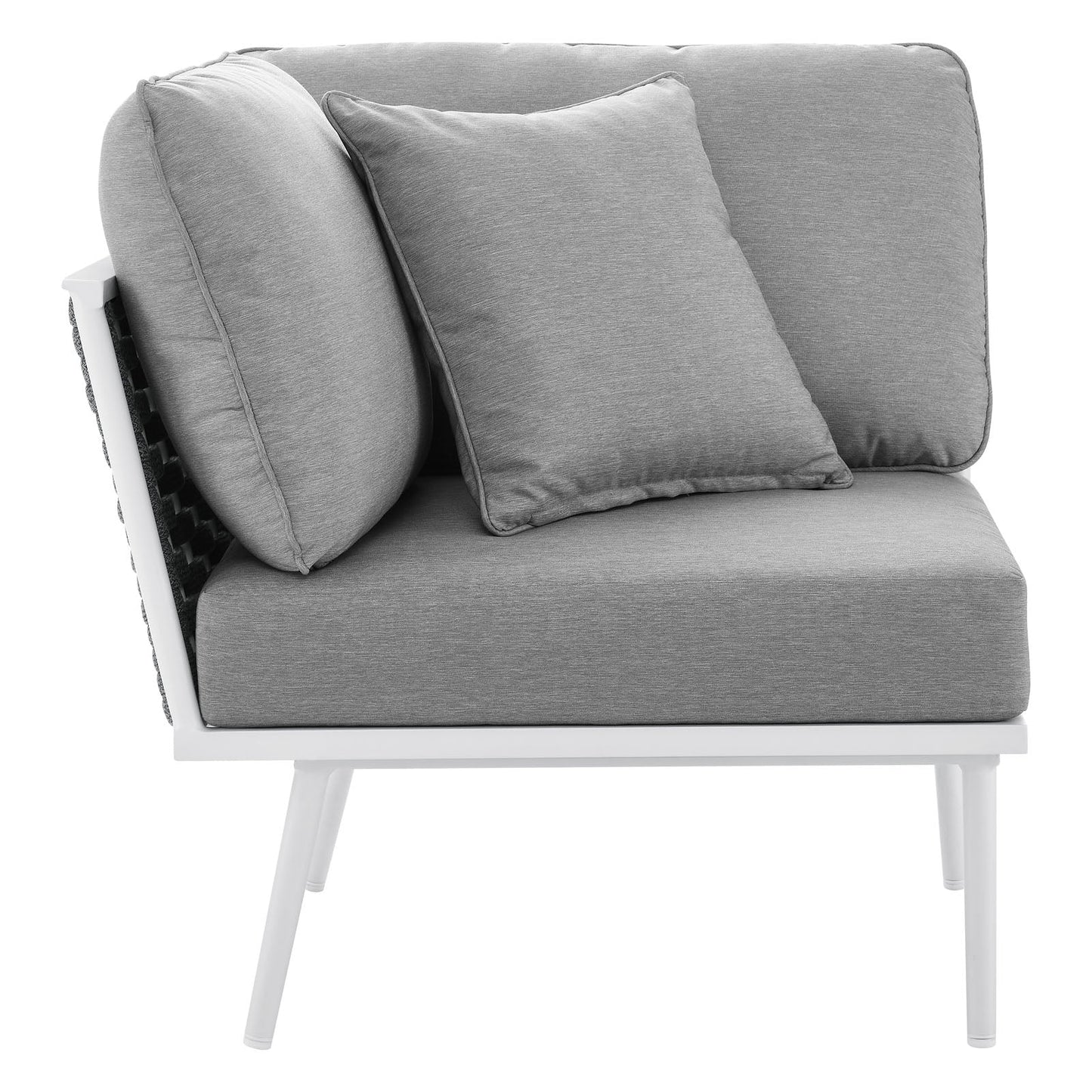 Stance Outdoor Patio Aluminum Corner Chair by Modway