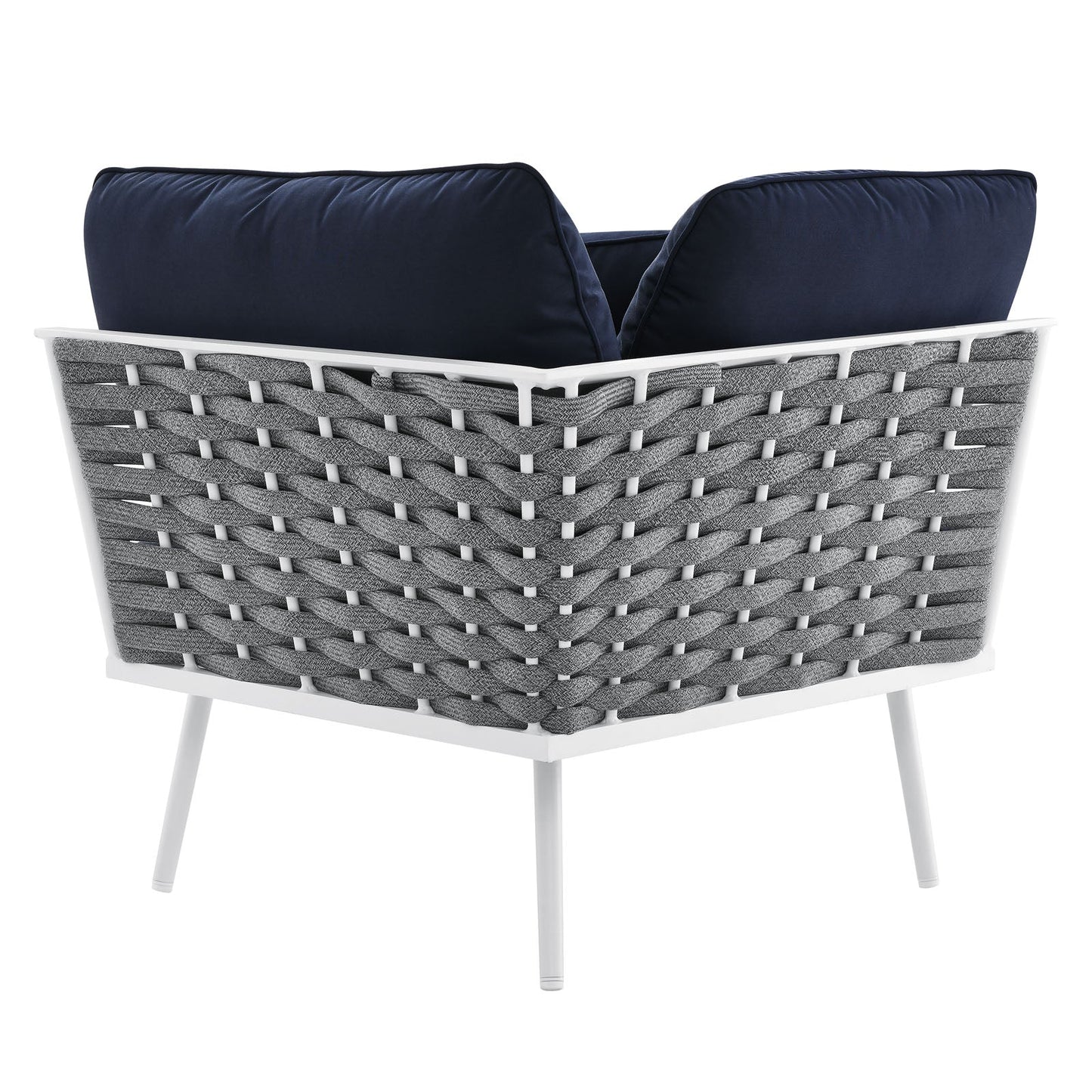 Stance Outdoor Patio Aluminum Corner Chair by Modway