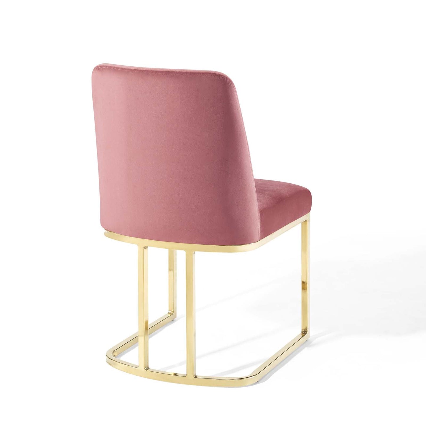 Amplify Sled Base Performance Velvet Dining Chairs Set of 2 by Modway