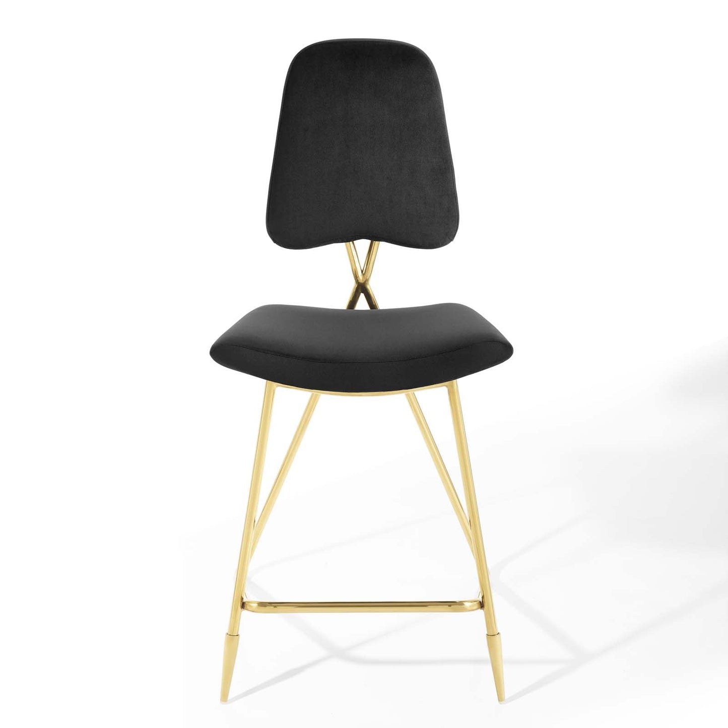 Ponder Performance Velvet Counter Stool Set of 2 by Modway