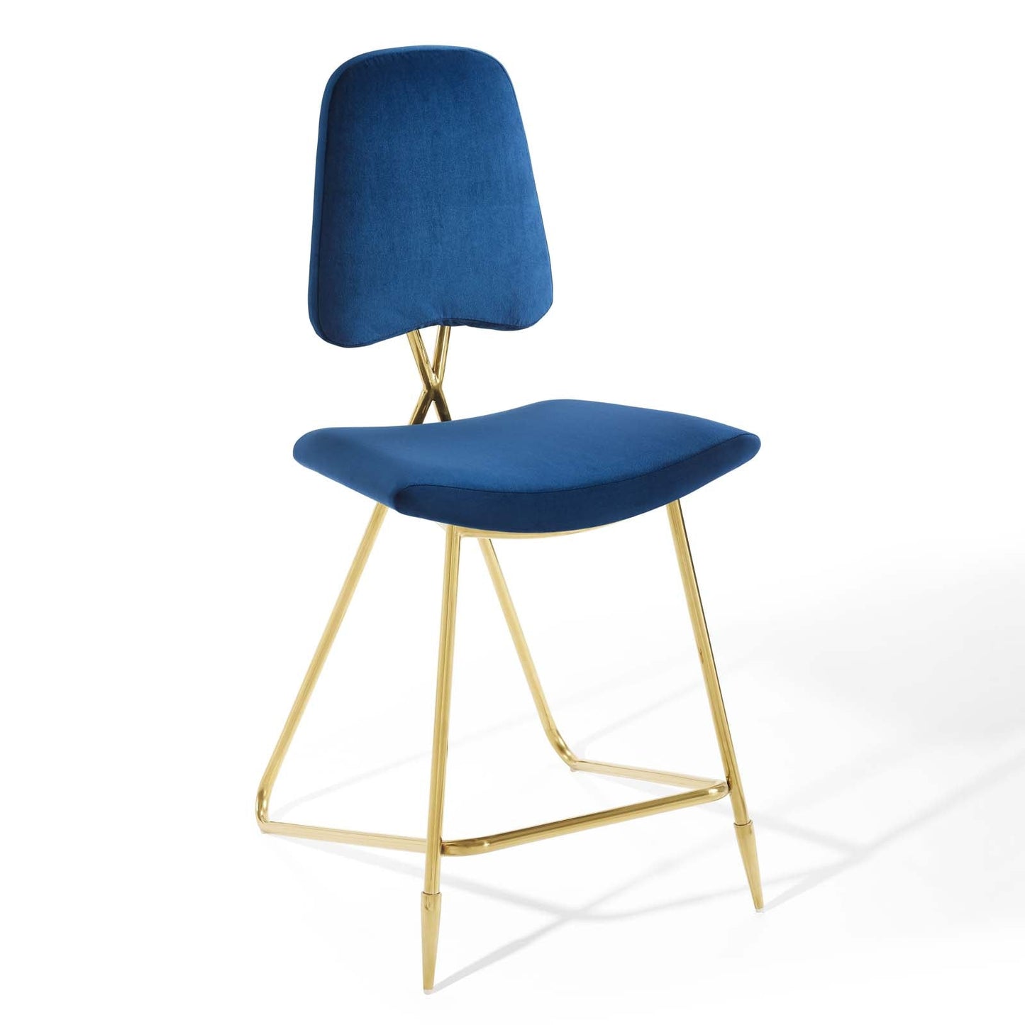 Ponder Performance Velvet Counter Stool Set of 2 by Modway