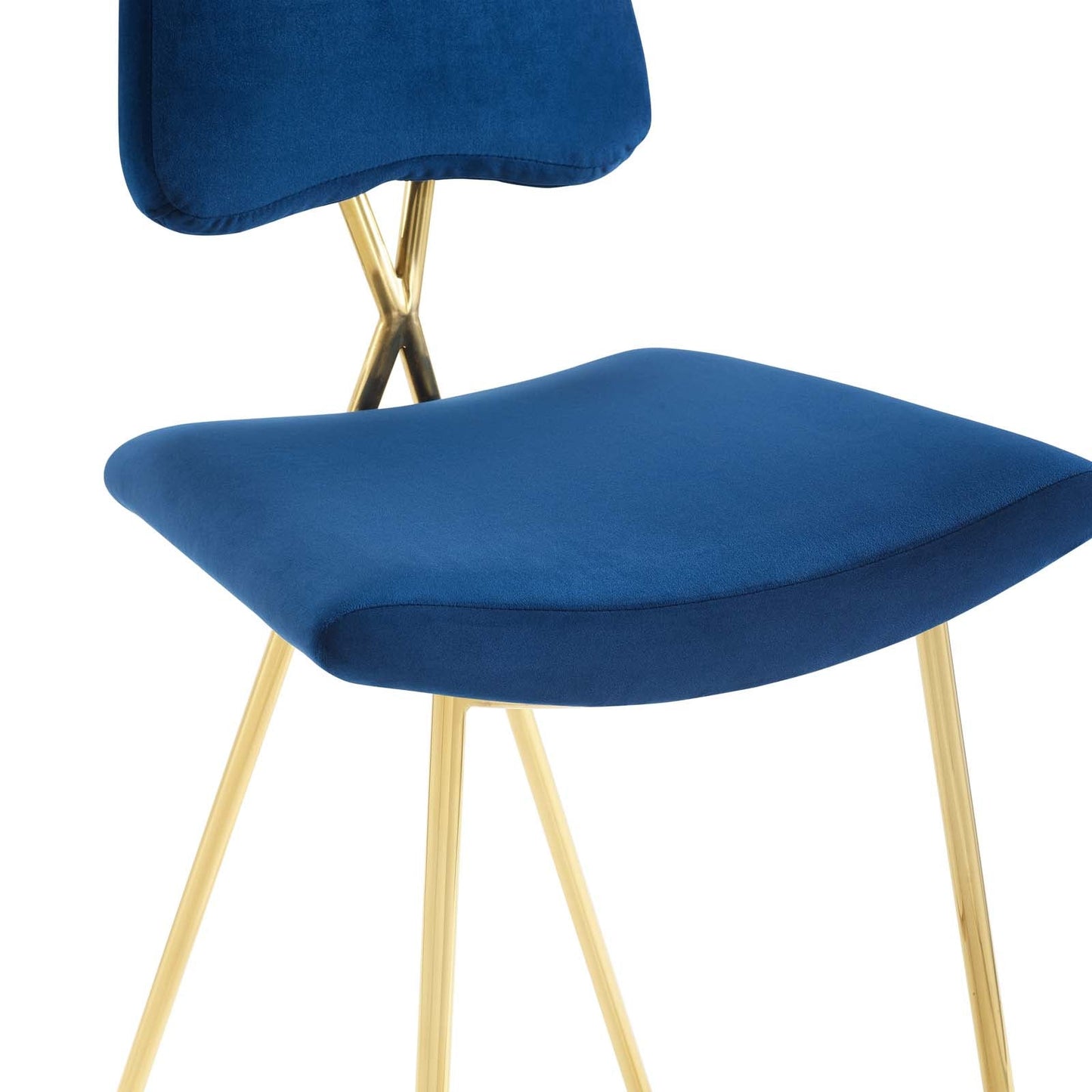 Ponder Performance Velvet Bar Stool Set of 2 by Modway
