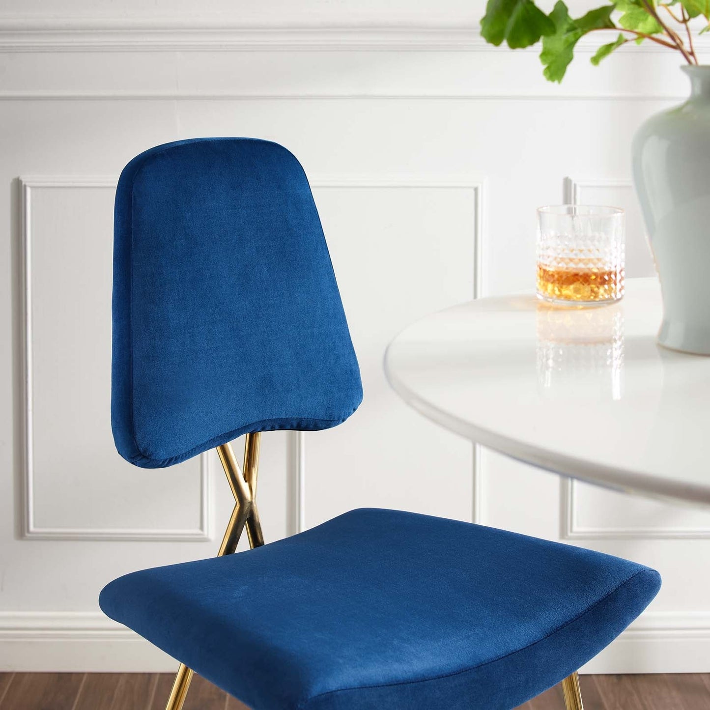 Ponder Performance Velvet Bar Stool Set of 2 by Modway