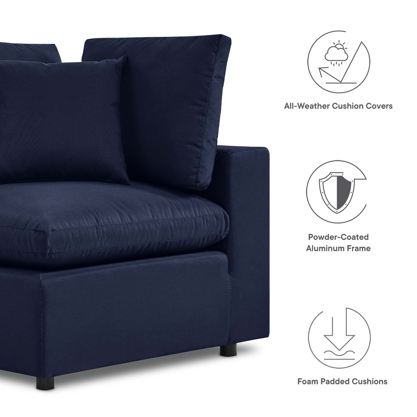 Commix Sunbrella¨ Outdoor Patio Loveseat by Modway