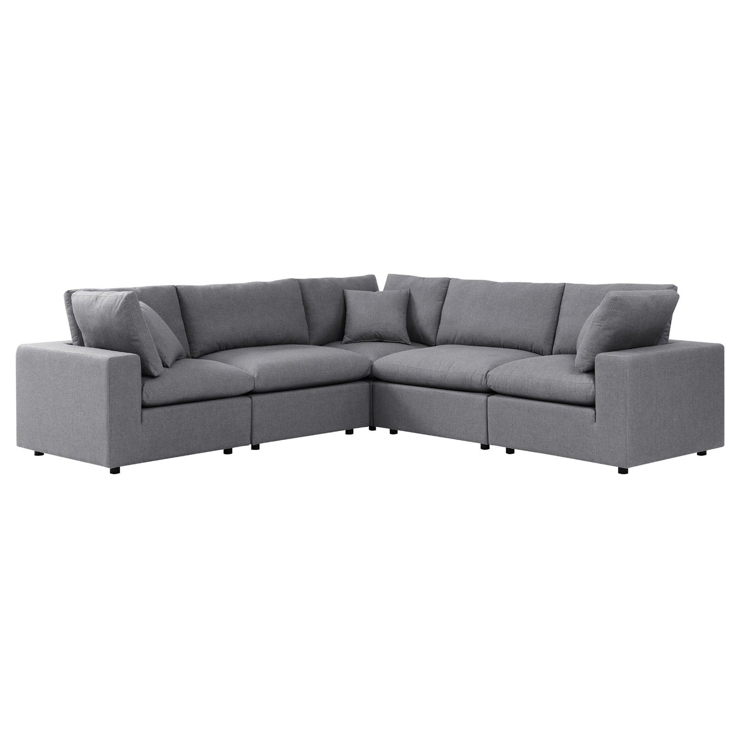 Commix 5-Piece Sunbrella¨ Outdoor Patio Sectional Sofa by Modway