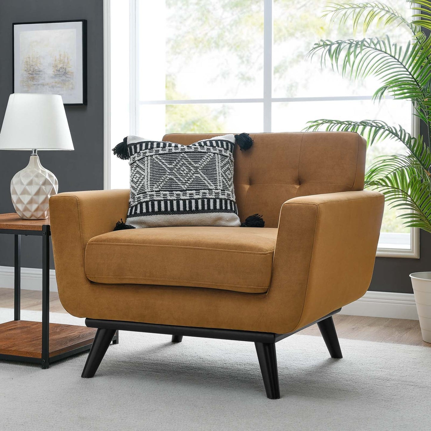 Engage Performance Velvet Armchair by Modway