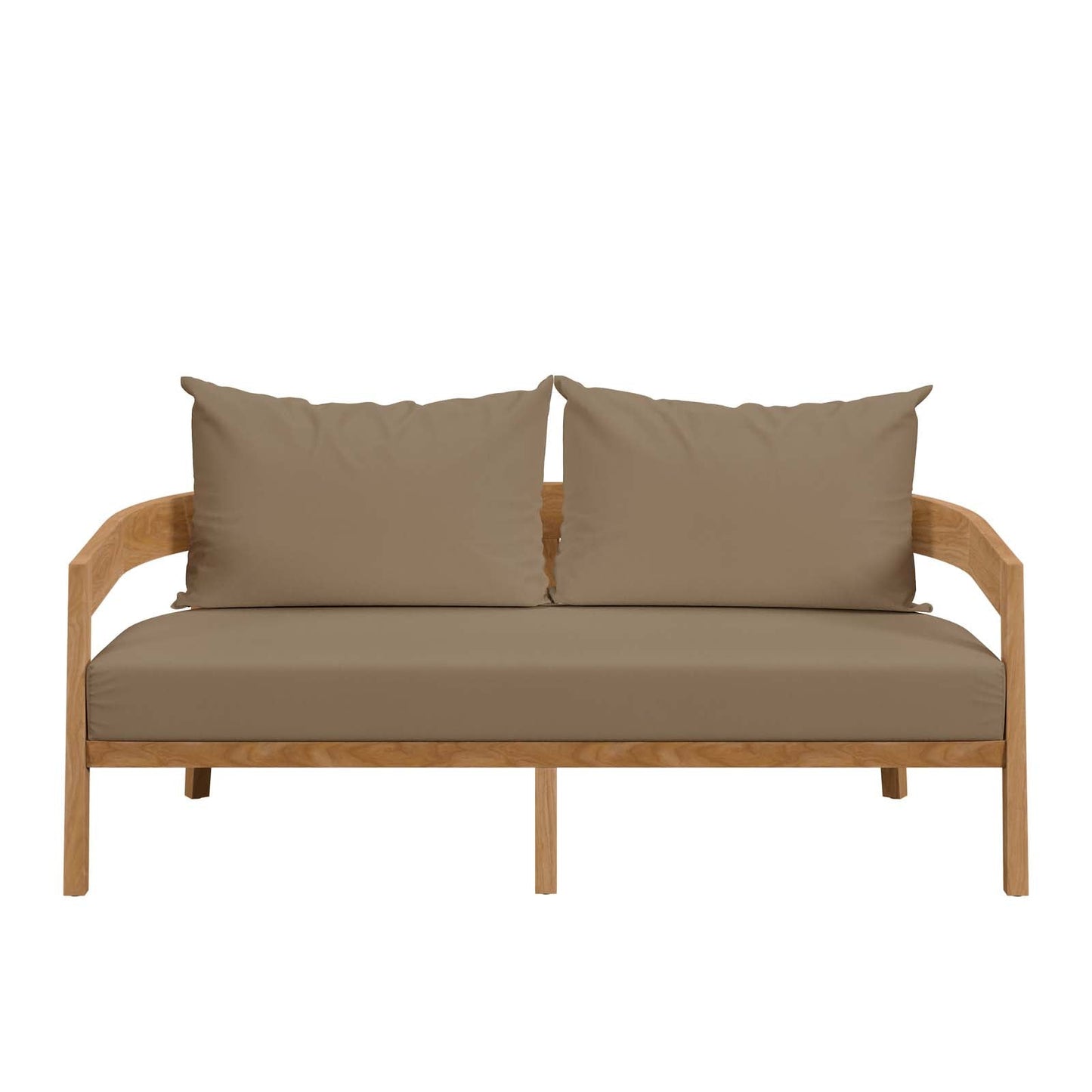 Brisbane Teak Wood Outdoor Patio Loveseat by Modway