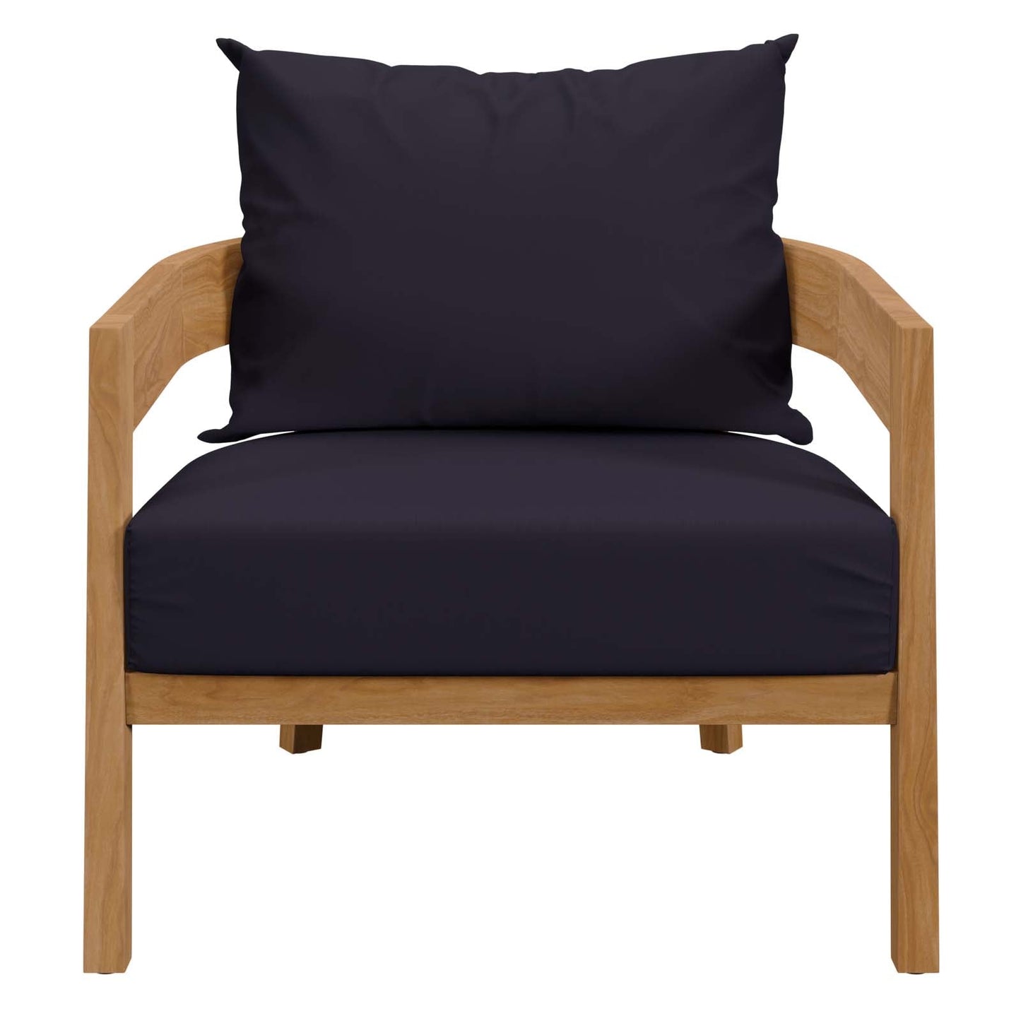 Brisbane Teak Wood Outdoor Patio Armchair by Modway