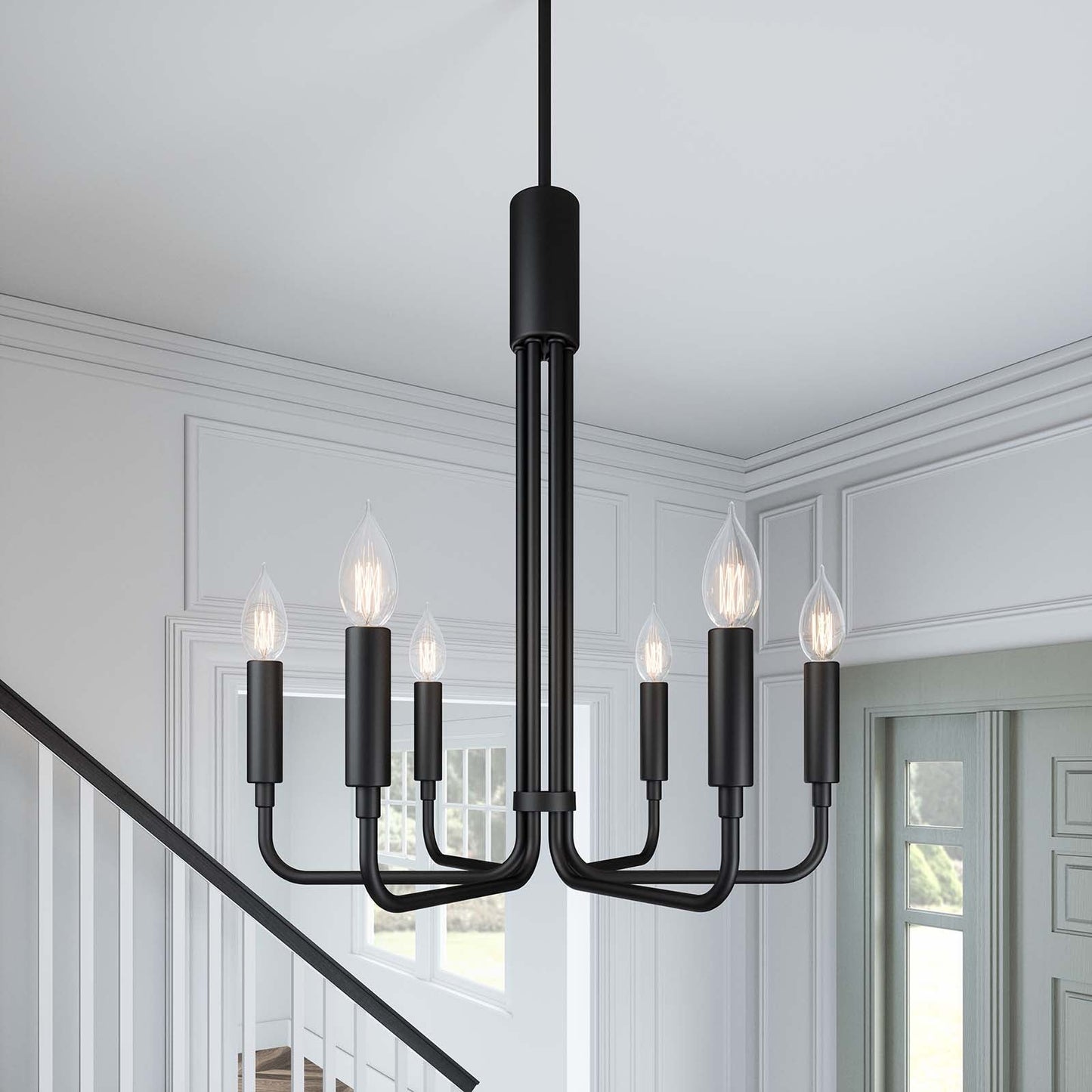 Rekindle 6-Light Chandelier by Modway