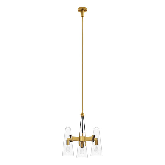 Beacon 3-Light Pendant Light by Modway