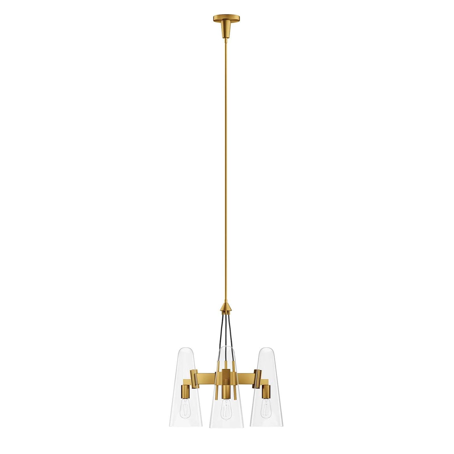 Beacon 3-Light Pendant Light by Modway
