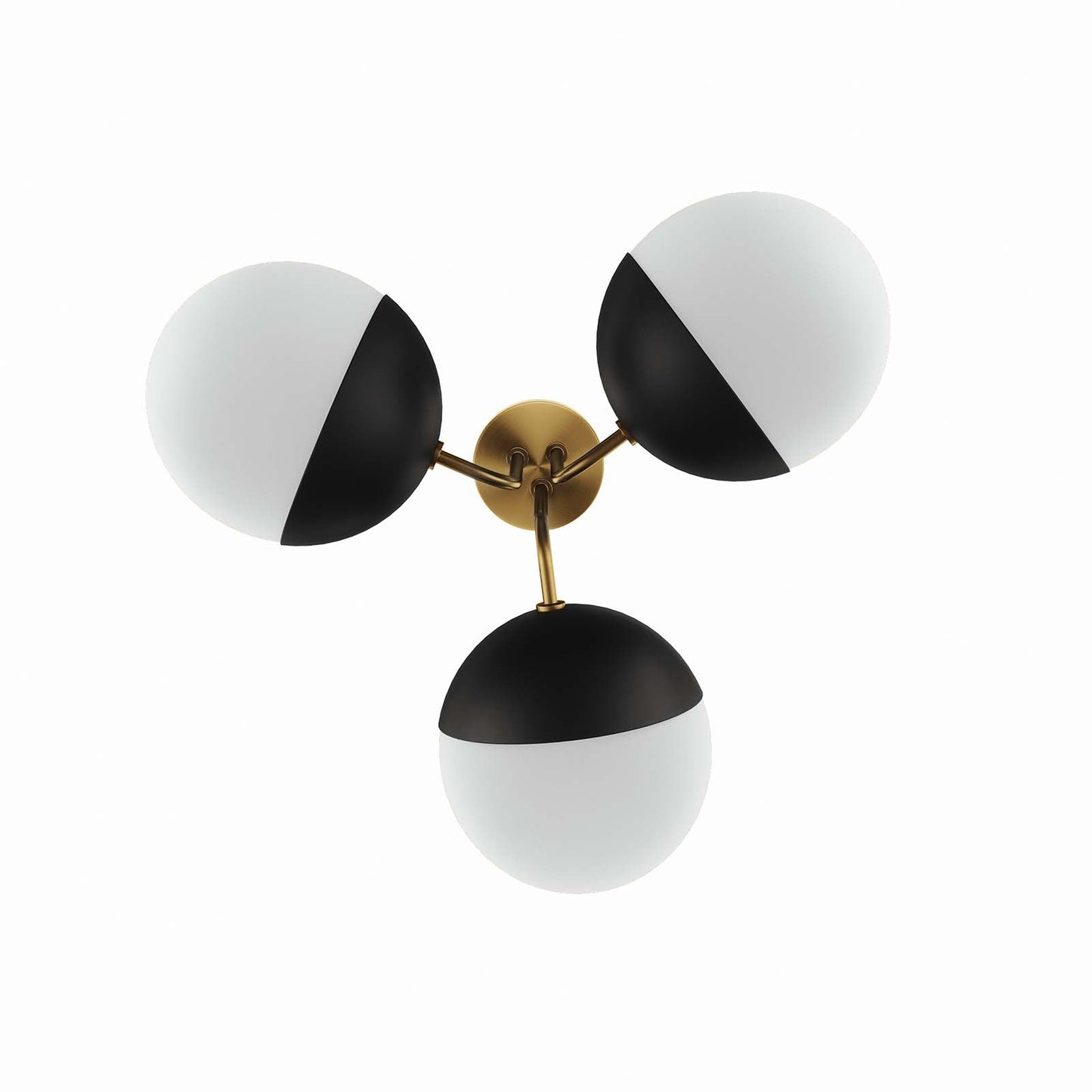 Stellar 3-Light Semi-Flush Ceiling Light by Modway