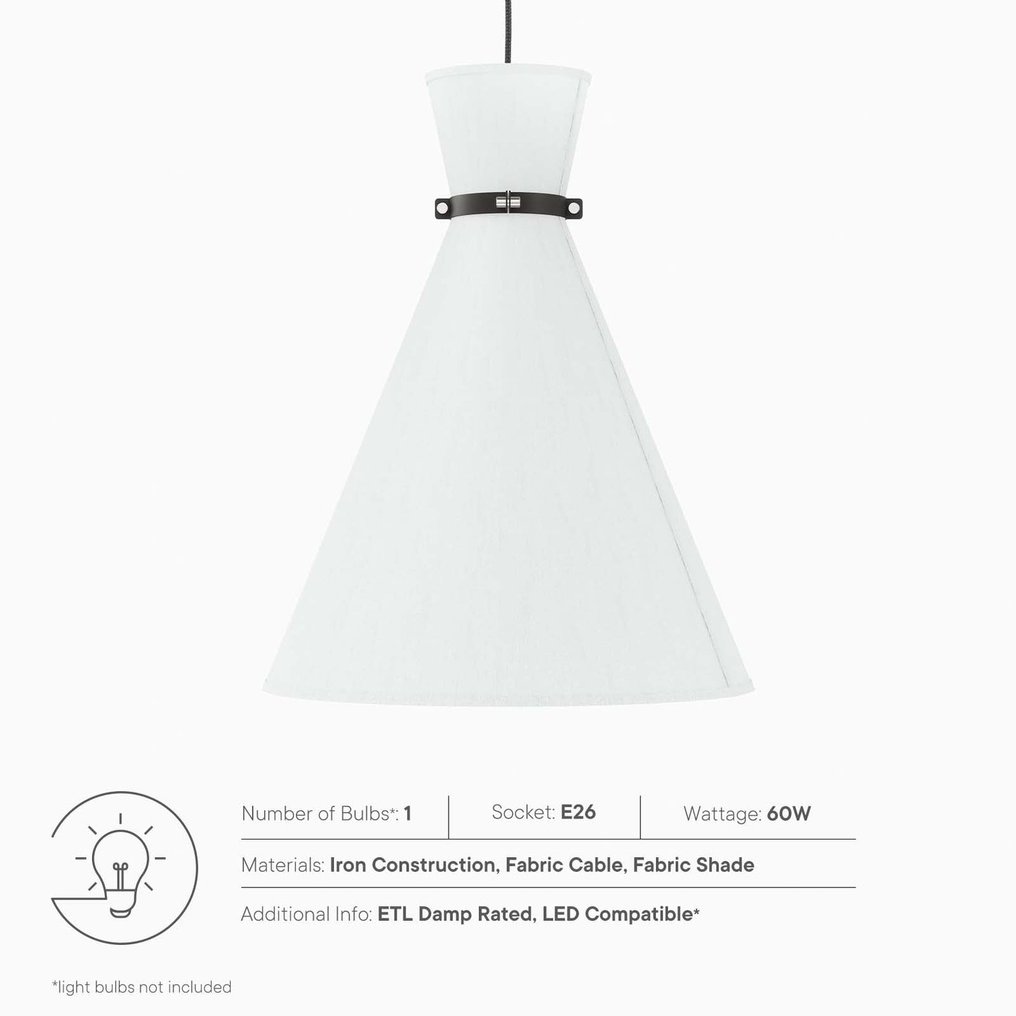 Starlight 1-Light Pendant Light by Modway