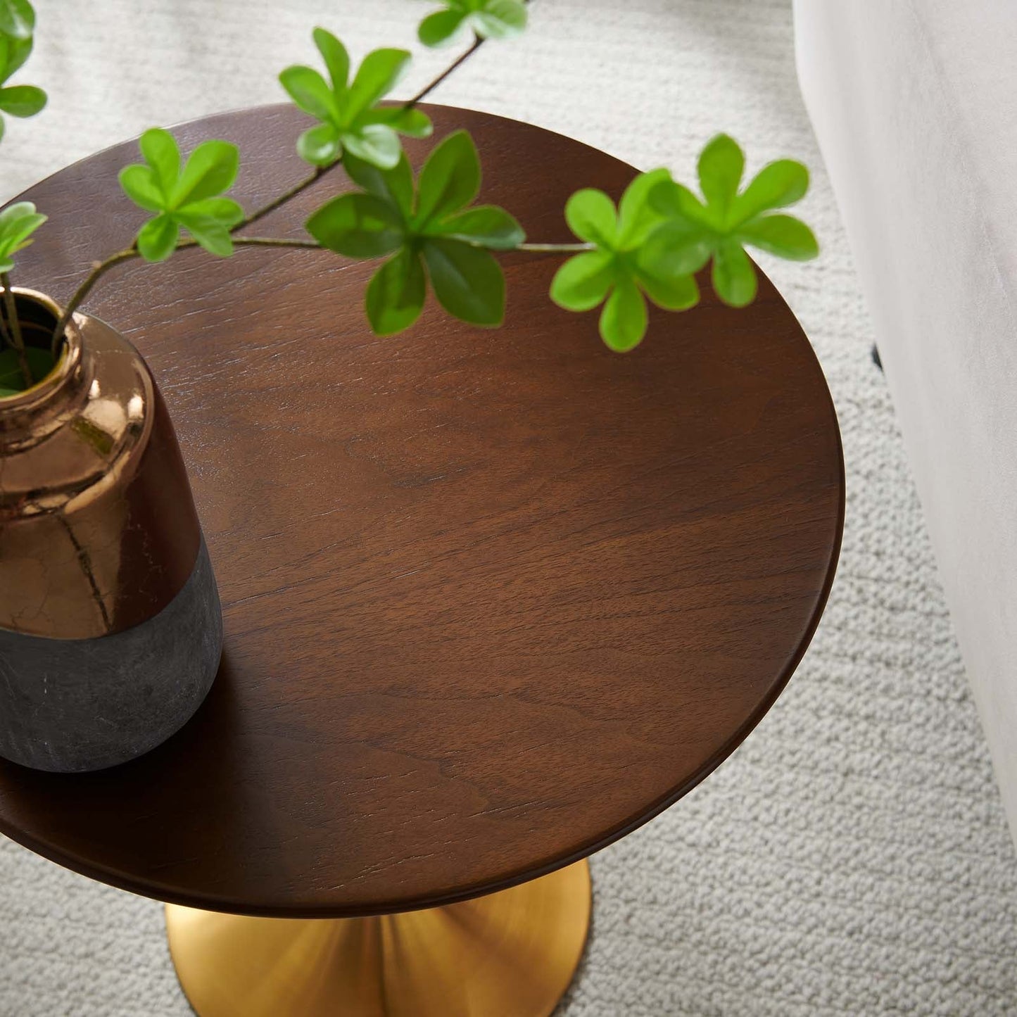 Lippa 20" Round Wood Side Table by Modway