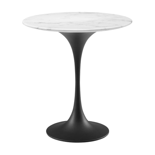 Lippa 20" Round Faux Marble Side Table by Modway