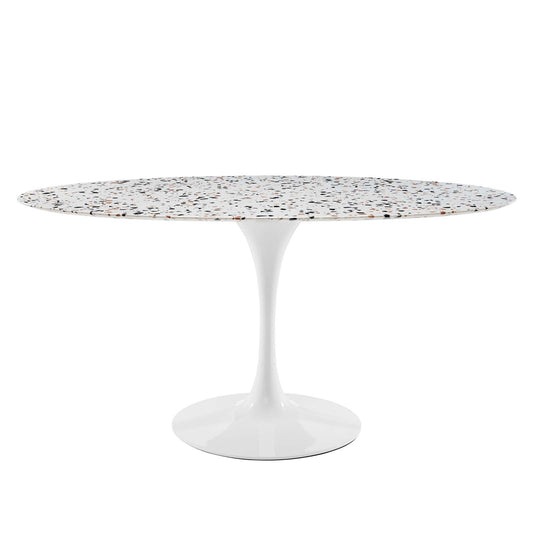 Lippa 60" Oval Terrazzo Dining Table by Modway