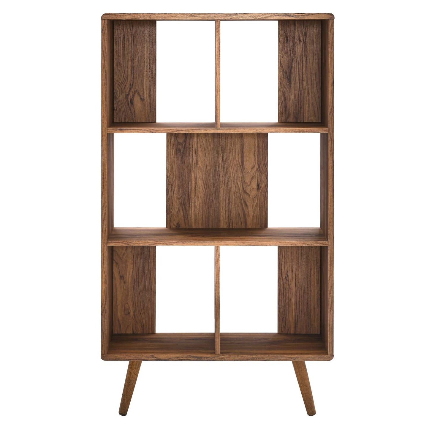Transmit 5 Shelf Wood Grain Bookcase by Modway