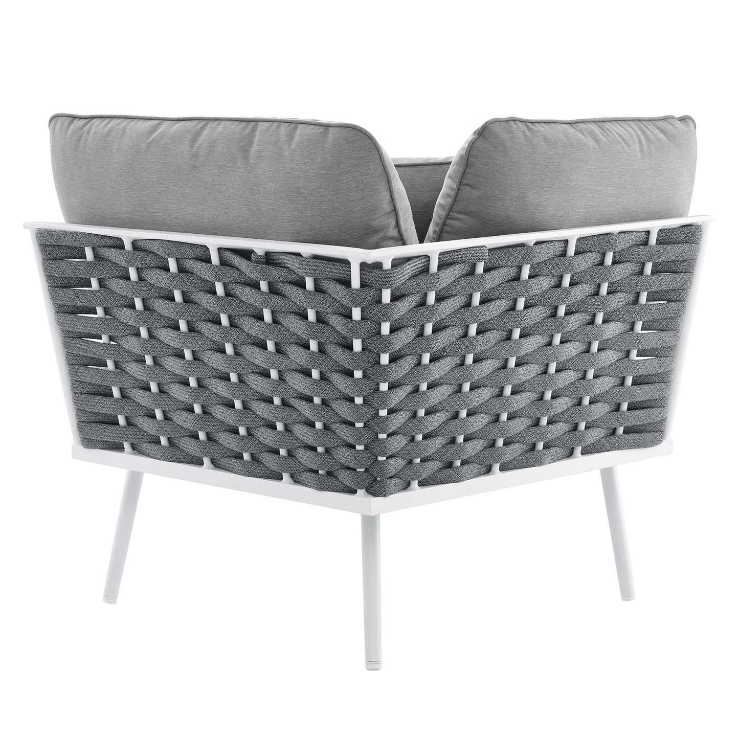 Stance Outdoor Patio Aluminum Large Sectional Sofa by Modway