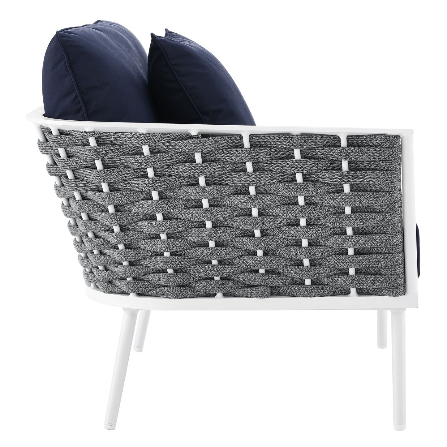 Stance Outdoor Patio Aluminum Large Sectional Sofa by Modway