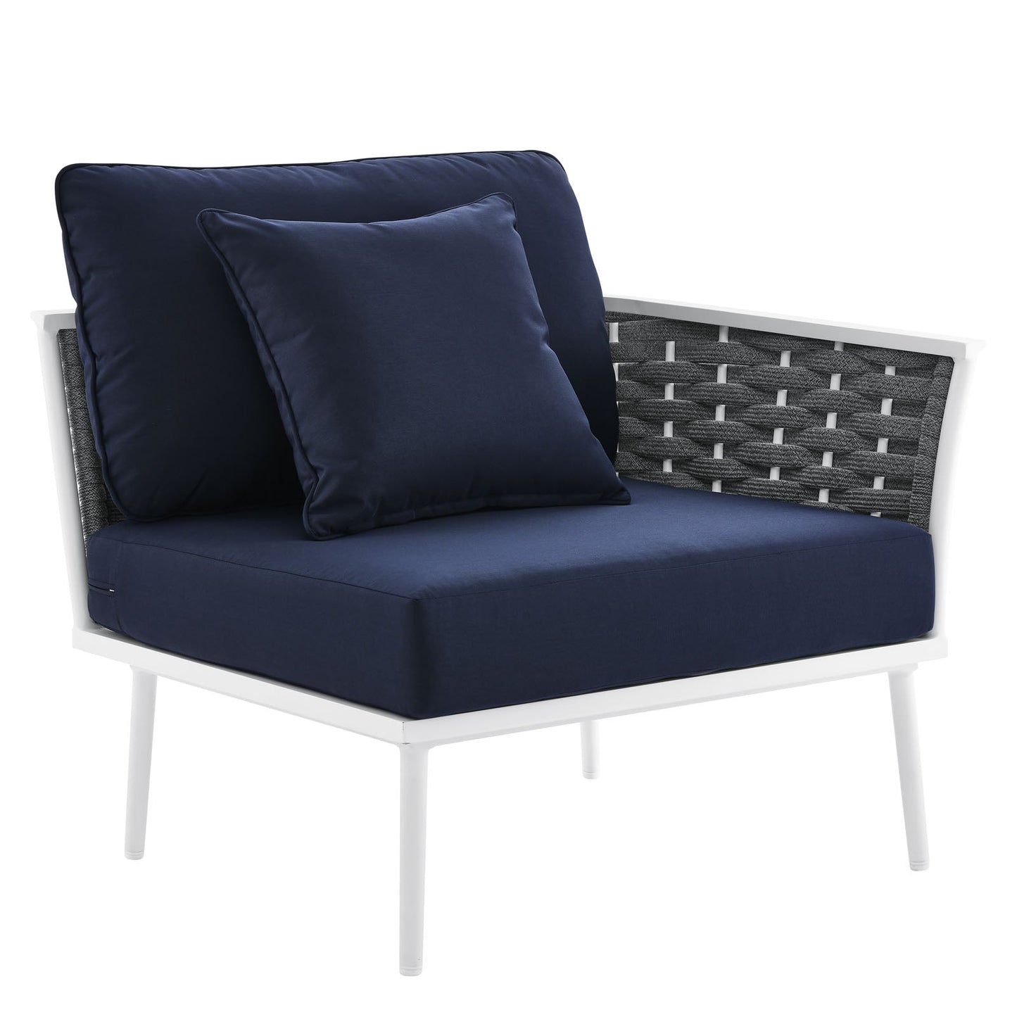 Stance Outdoor Patio Aluminum Large Sectional Sofa by Modway