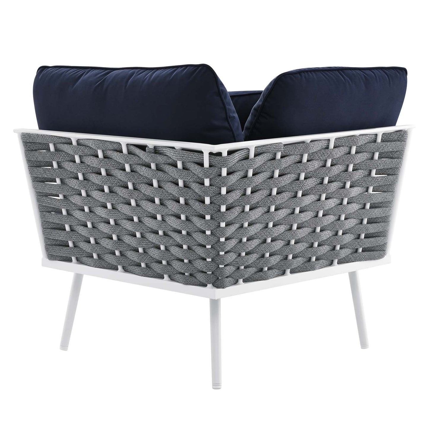 Stance 7 Piece Outdoor Patio Aluminum Sectional Sofa Set by Modway
