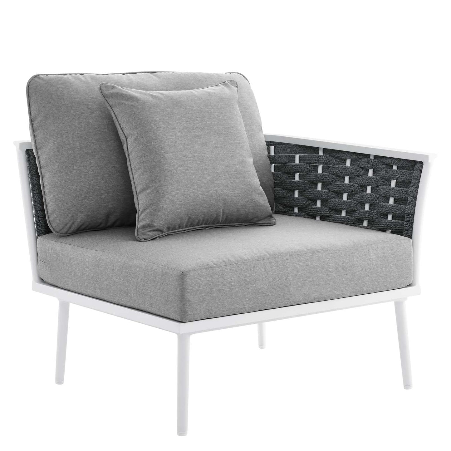 Stance 9 Piece Aluminum Outdoor Patio Aluminum Sectional Sofa Set by Modway