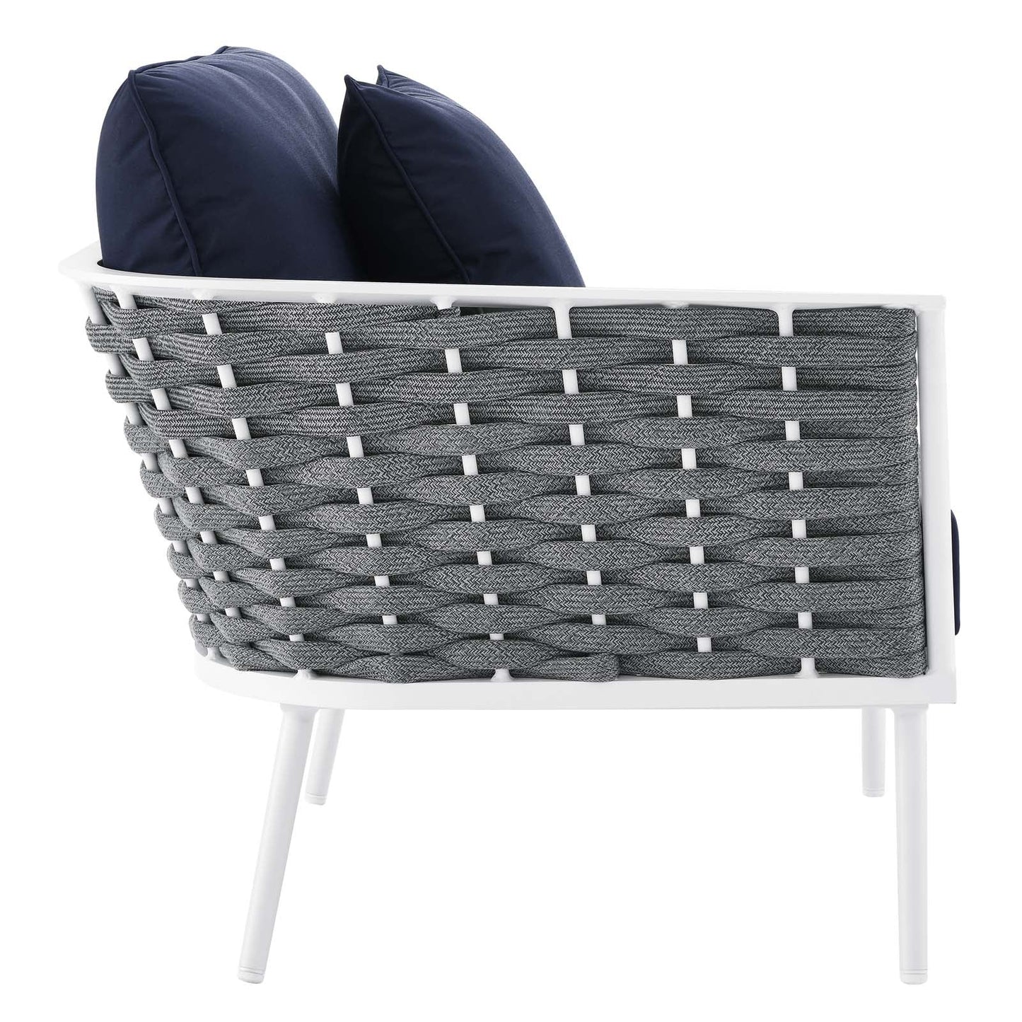 Stance 9 Piece Aluminum Outdoor Patio Aluminum Sectional Sofa Set by Modway