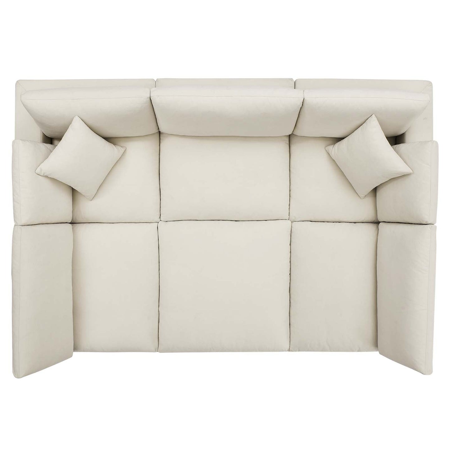 Commix 6-Piece Down Filled Overstuffed Sectional Sofa by Modway