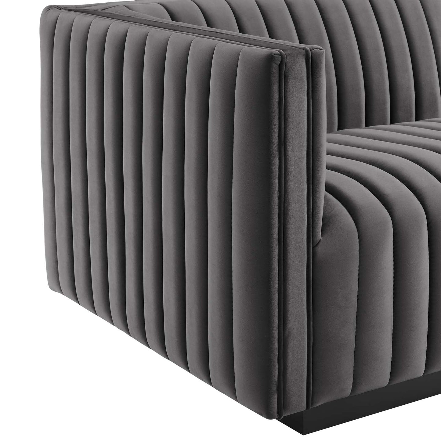 Conjure 4-Piece Channel Tufted Performance Velvet Sofa by Modway
