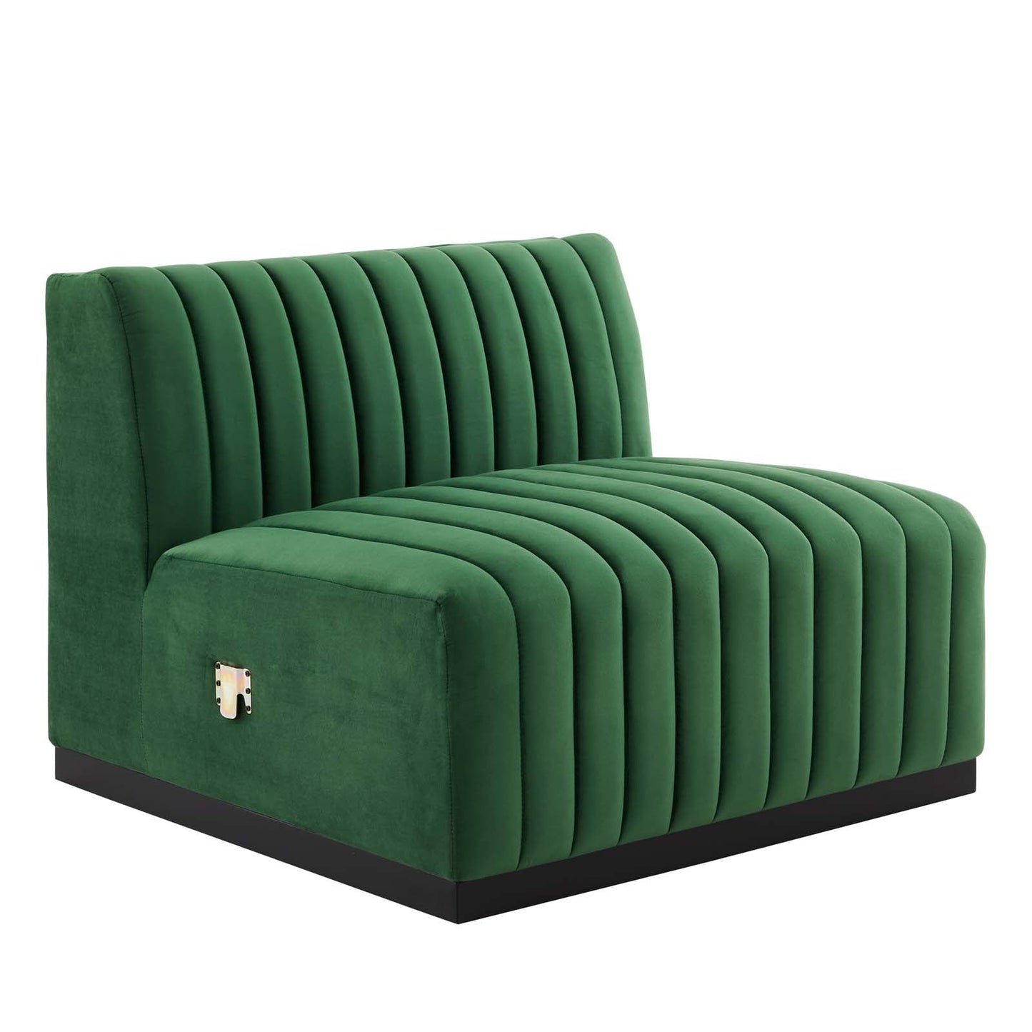Conjure 4-Piece Channel Tufted Performance Velvet Sectional by Modway