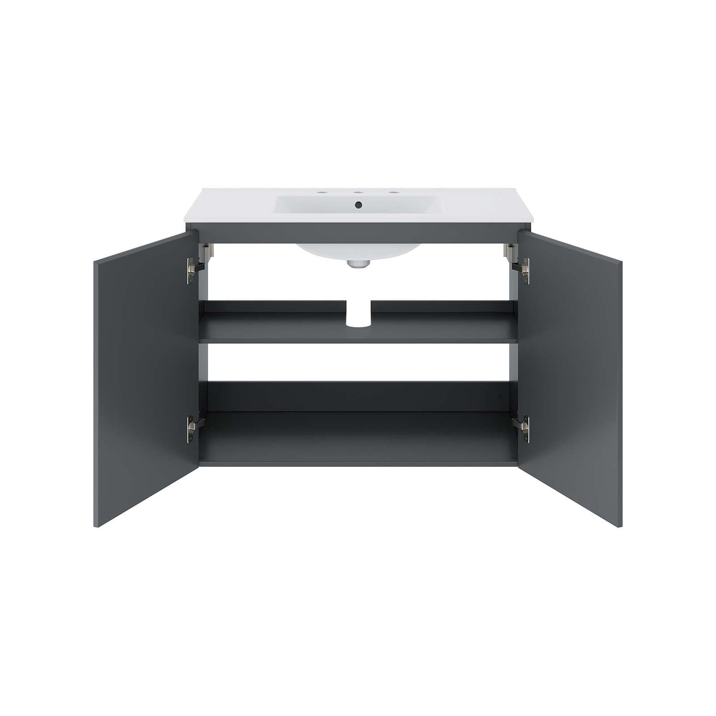 Bryn 36" Wall-Mount Bathroom Vanity by Modway