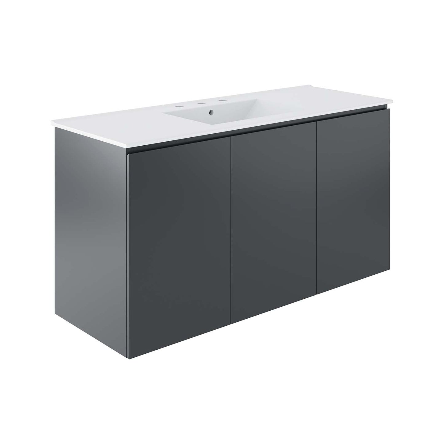 Bryn 48" Wall-Mount Bathroom Vanity by Modway