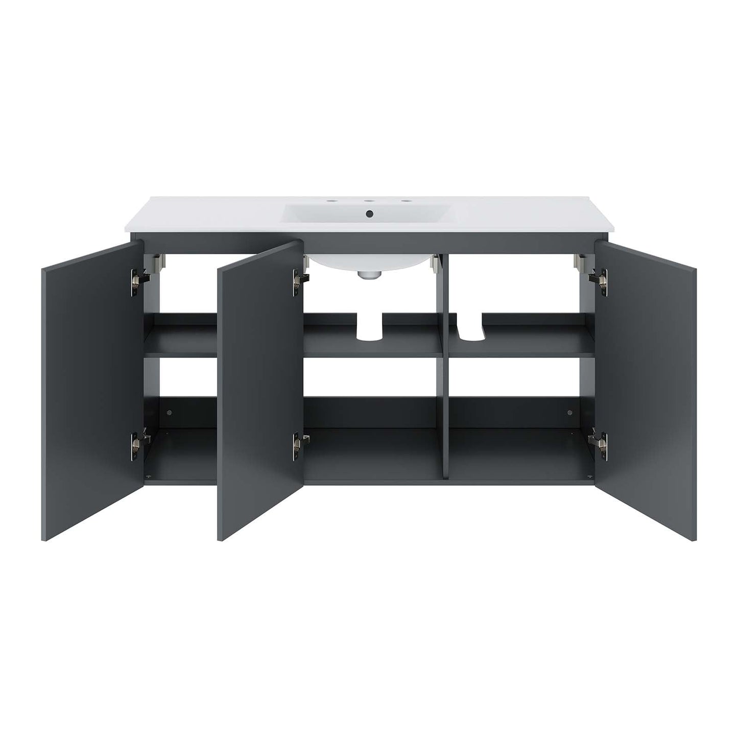 Bryn 48" Wall-Mount Bathroom Vanity by Modway