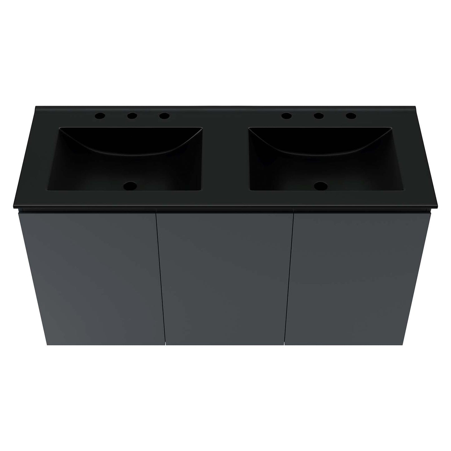 Bryn 48" Wall-Mount Double Sink Bathroom Vanity by Modway