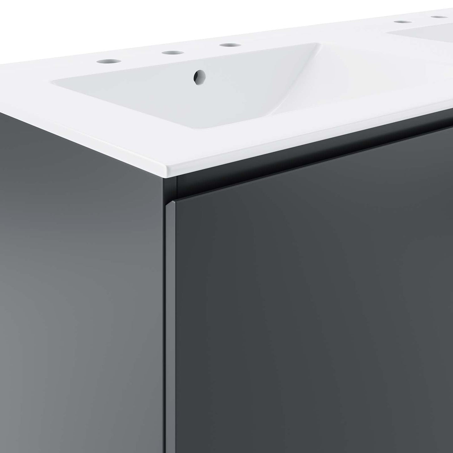 Bryn 48" Wall-Mount Double Sink Bathroom Vanity by Modway