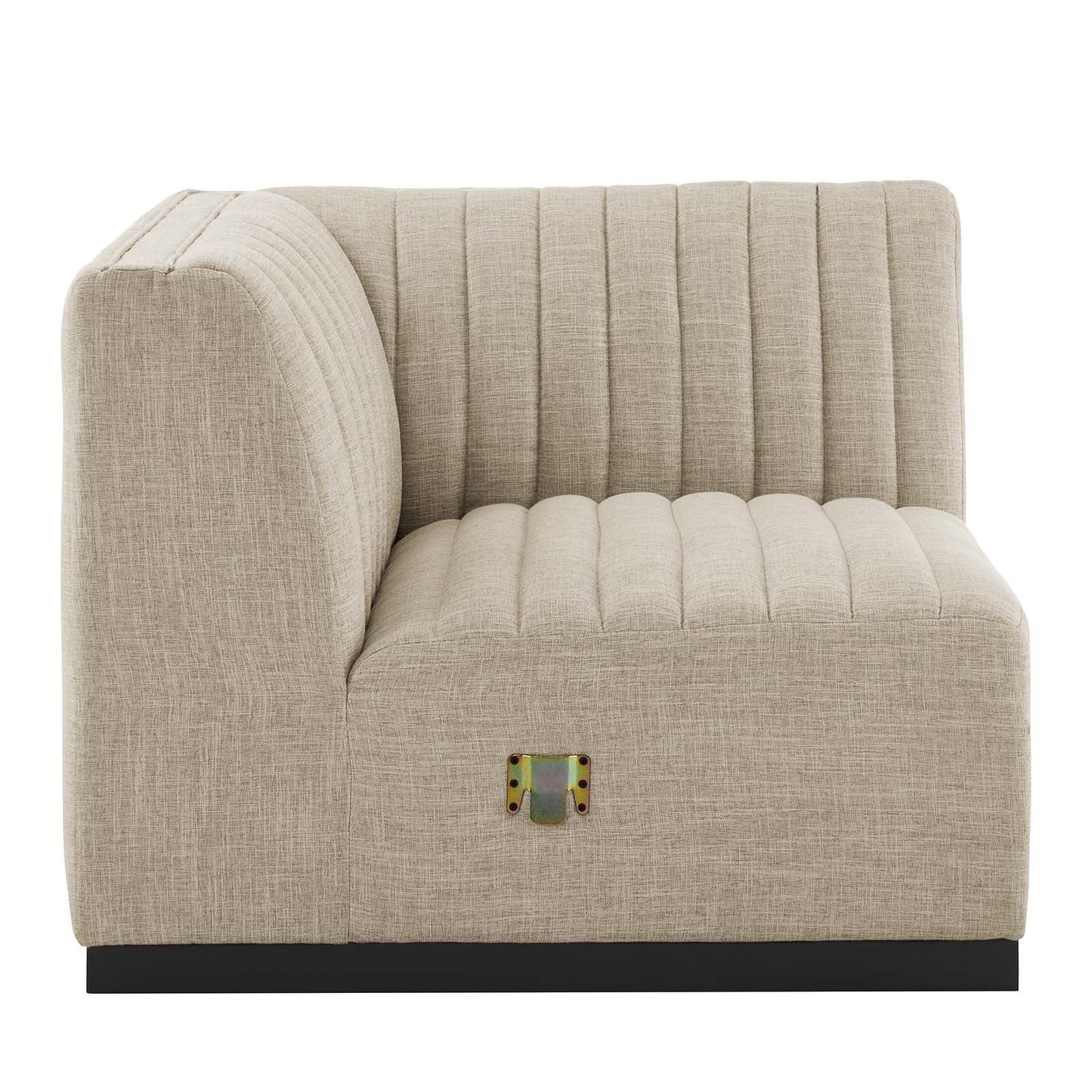 Conjure 5-Piece Channel Tufted Upholstered Fabric L-Shaped Sectional by Modway