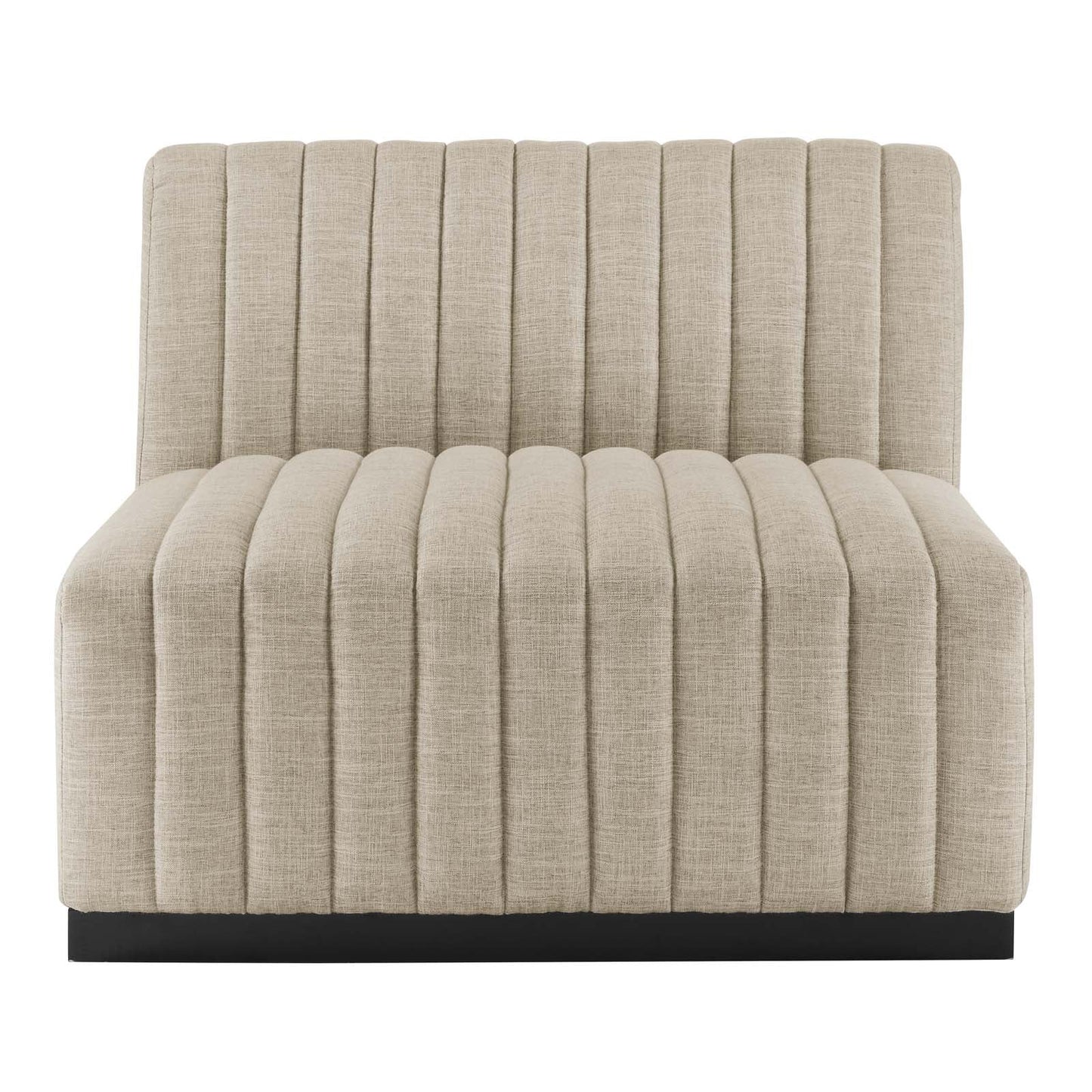 Conjure 5-Piece Channel Tufted Upholstered Fabric L-Shaped Sectional by Modway