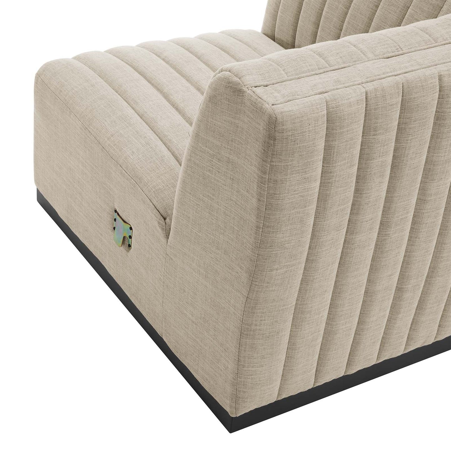 Conjure 5-Piece Channel Tufted Upholstered Fabric Sectional by Modway