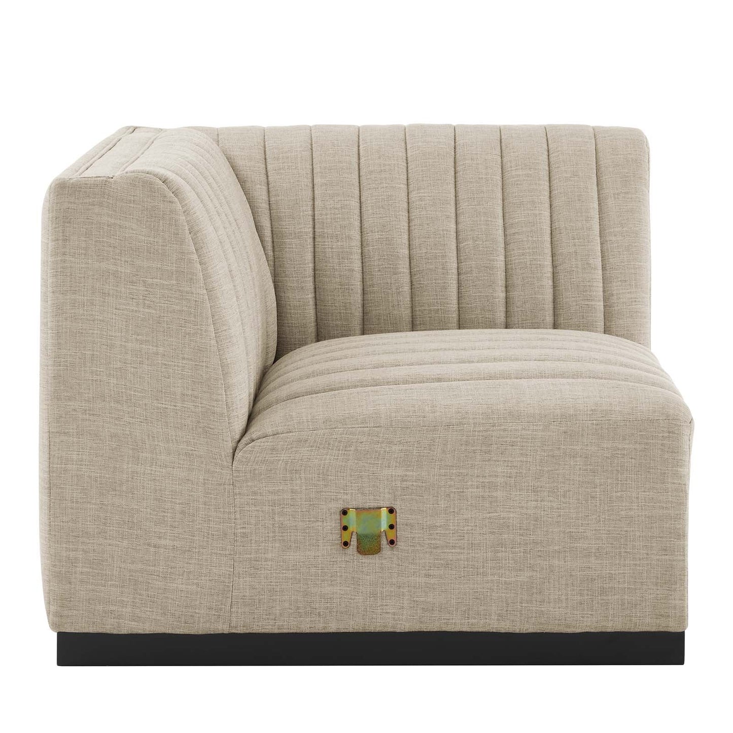 Conjure 5-Piece Channel Tufted Upholstered Fabric Sectional by Modway