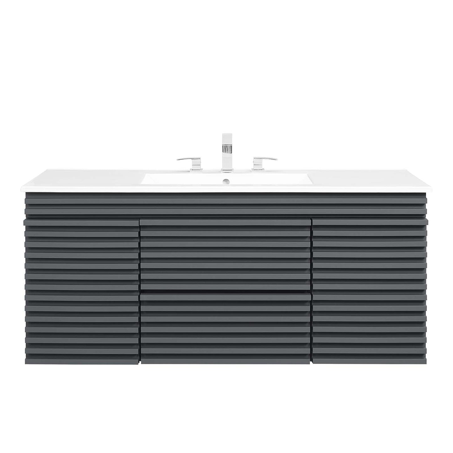 Render 48" Wall-Mount Bathroom Vanity by Modway
