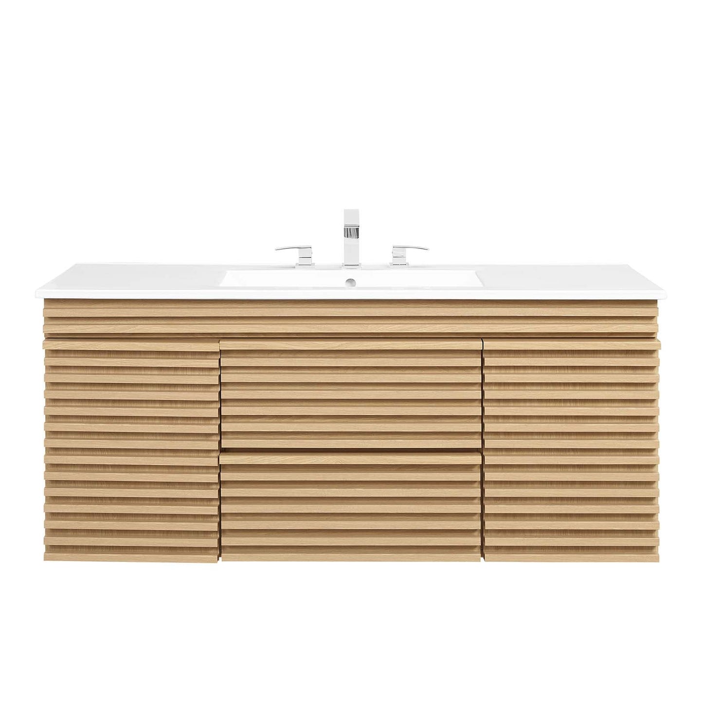Render 48" Wall-Mount Bathroom Vanity by Modway