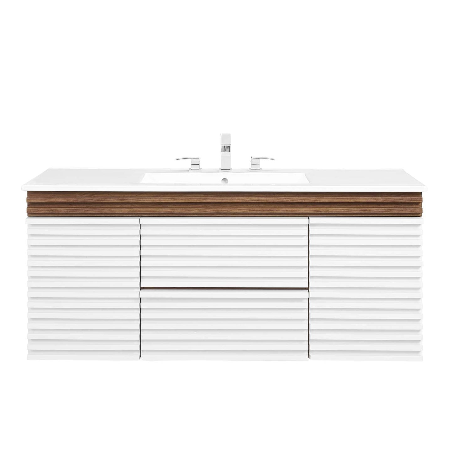 Render 48" Wall-Mount Bathroom Vanity by Modway