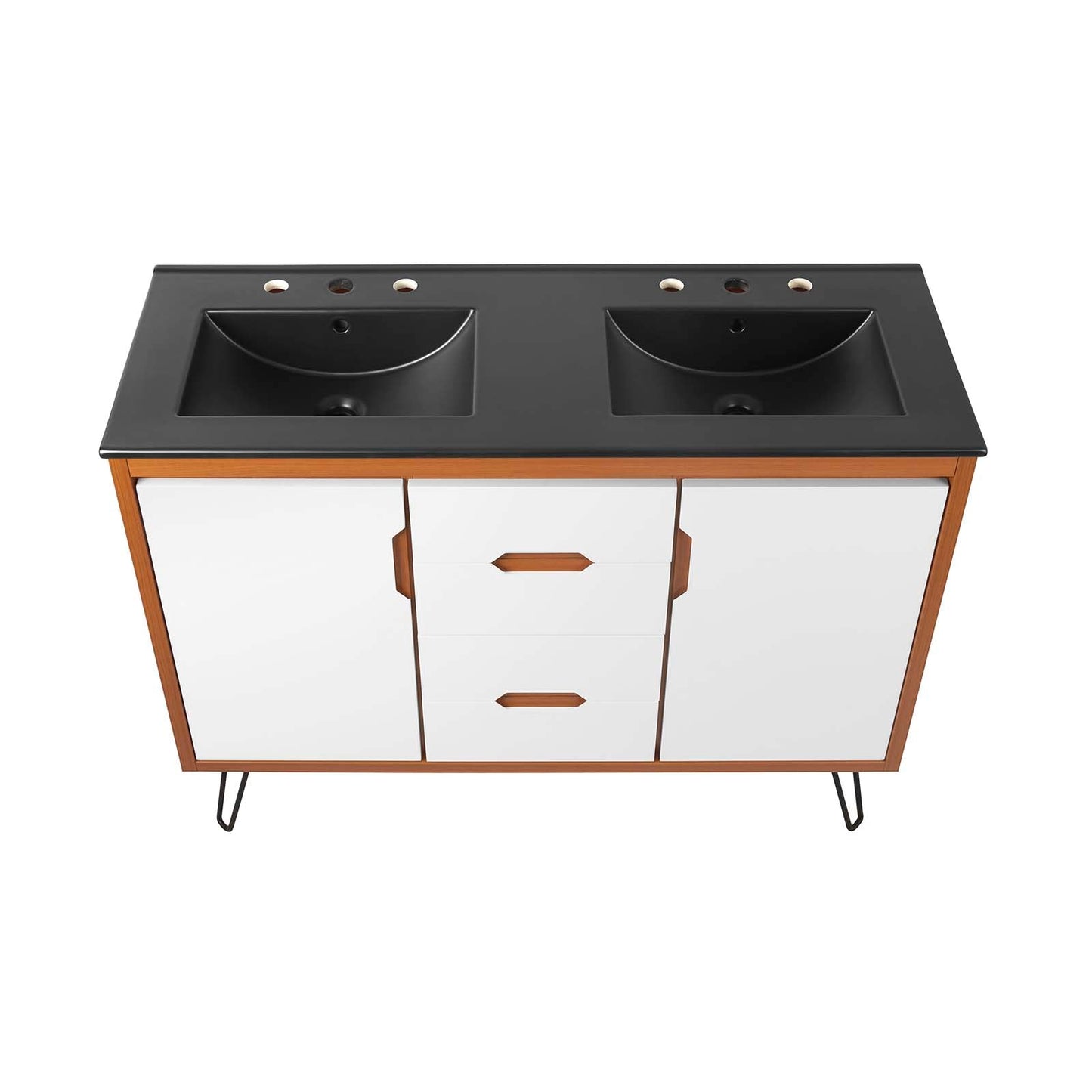 Energize 48" Double Sink Bathroom Vanity by Modway