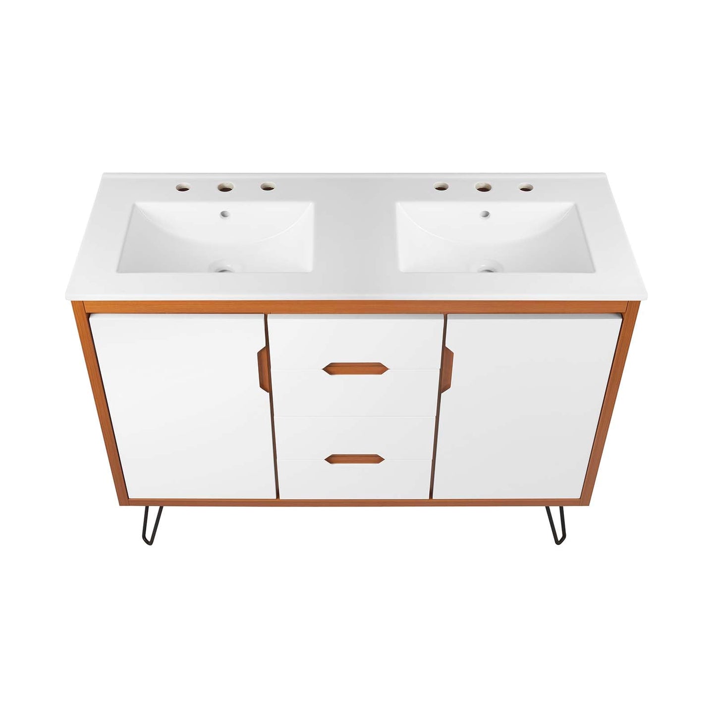 Energize 48" Double Sink Bathroom Vanity by Modway