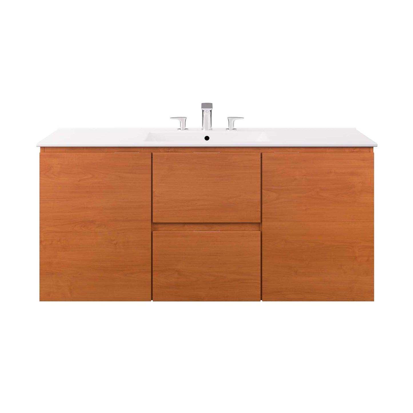 Scenic 48" Wall-Mount Bathroom Vanity by Modway